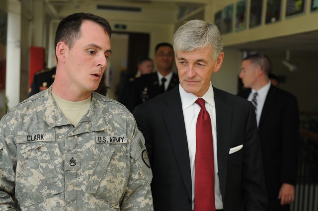 Secretary of the Army tours medical clinic