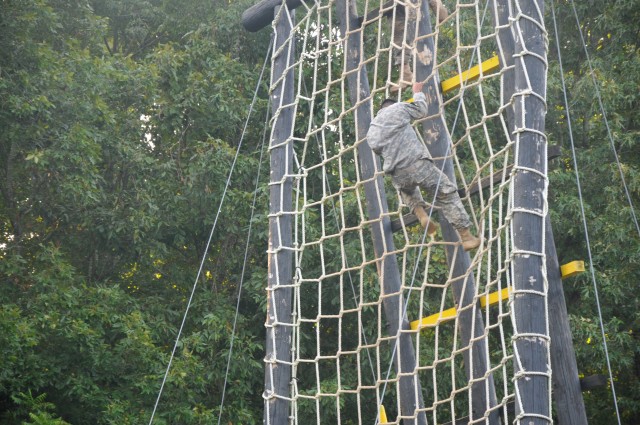 The obstacle course is a 'tough one'