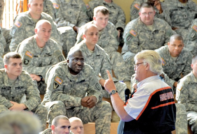 Vietnam War vet shares message of survival with Baumholder Soldiers