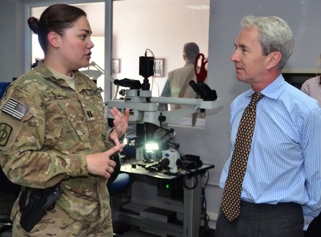 British Ambassador to Afghanistan tours CJIATF 435 facilities in Parwan