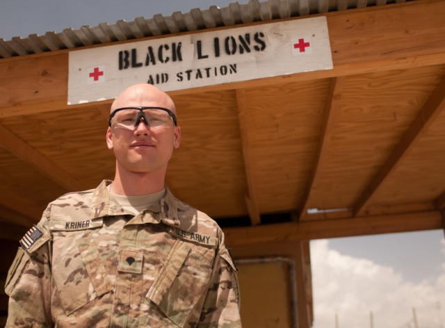 "Black Lion" medic steps out and saves lives