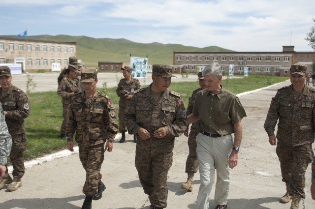 On the road with Secretary McHugh - Exercise Khaan Quest, Mongolia