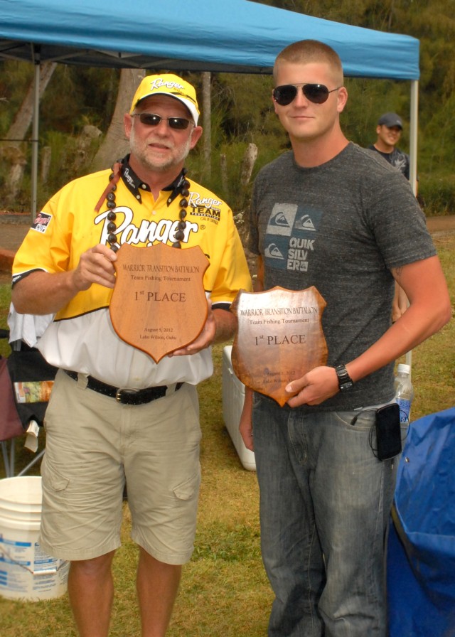 Getting hooked: Soldiers in transition participate in local team fishing tournament