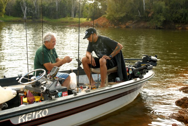 Getting hooked: Soldiers in transition participate in local team fishing tournament