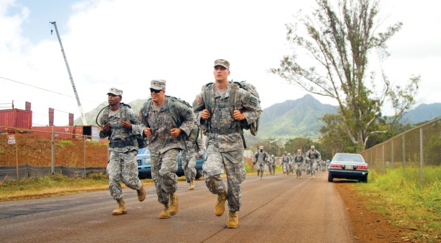 Runners on the road