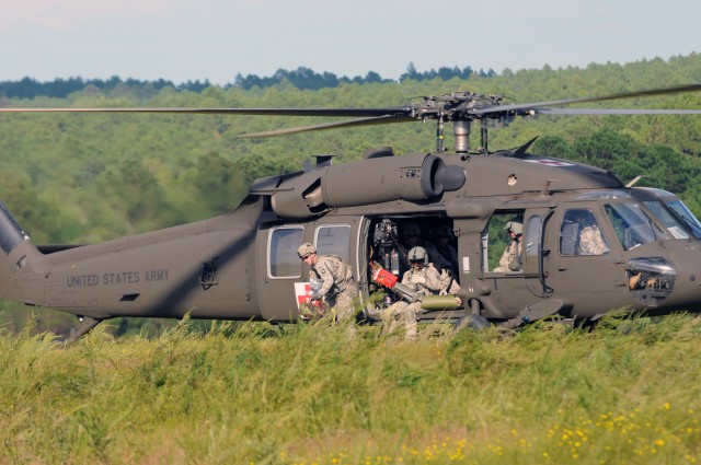 MEDEVAC crews fit into tight spaces