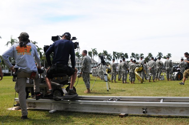 Hawaii Five-0 films at Historic Palm Circle