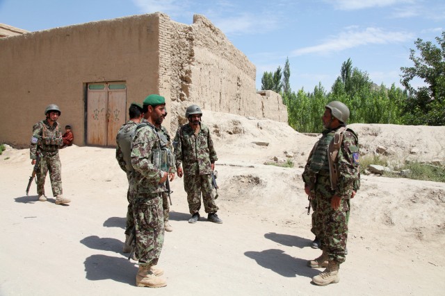 173rd, ANA commanders visit troops in Logar Province