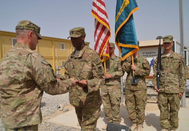 Roberts assumes top NCO position at AFSBn-Kandahar