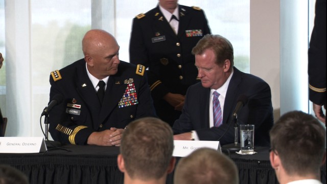 Army Chief of Staff, NFL commissioner sign letter formalizing TBI initiative