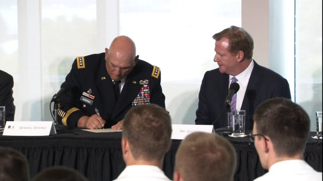 Army Chief of Staff, NFL commissioner sign letter formalizing TBI initiative