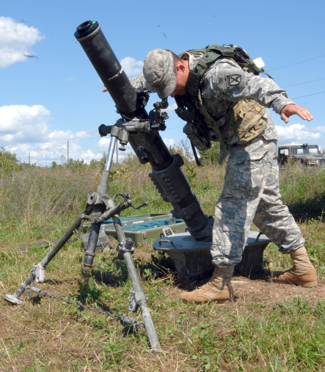10th Mountain Division mortar crews test new equipment Article The