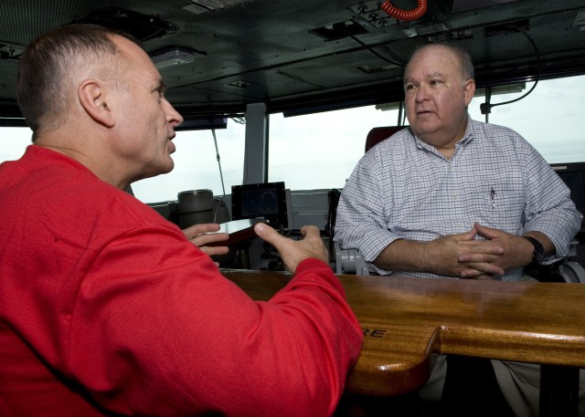 Army Under Secretary embarks to help inter-Service cooperation on USS Truman
