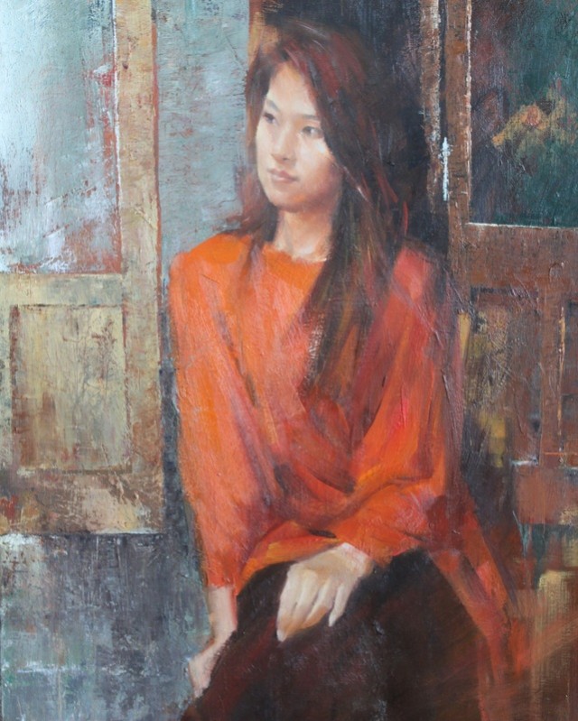 Red Blouse - 1st place painting