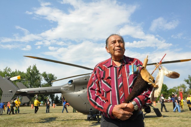 Lakota blessing in North Dakota