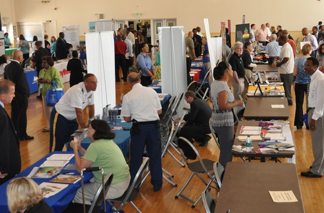 Spouses find kindred spirits at job fairs