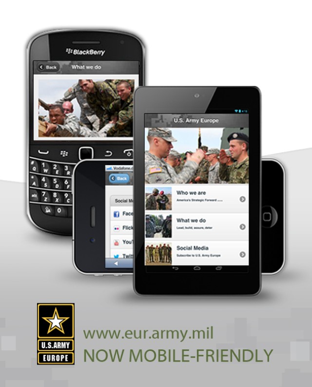 U.S. Army Europe launches mobile-friendly website to highlight mission on continent