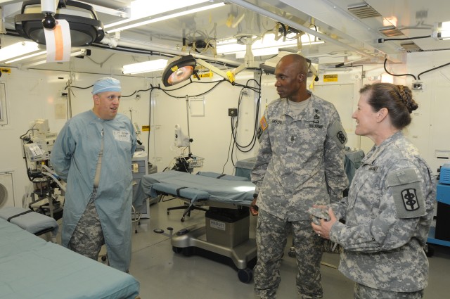 Soldiers of the 325th Combat Support Hospital, trains with Japan Eastern Army medics during Medical Exercise 2012, a U.S. Army Pacific multi-component, joint service, bi-lateral exercise focusing on d