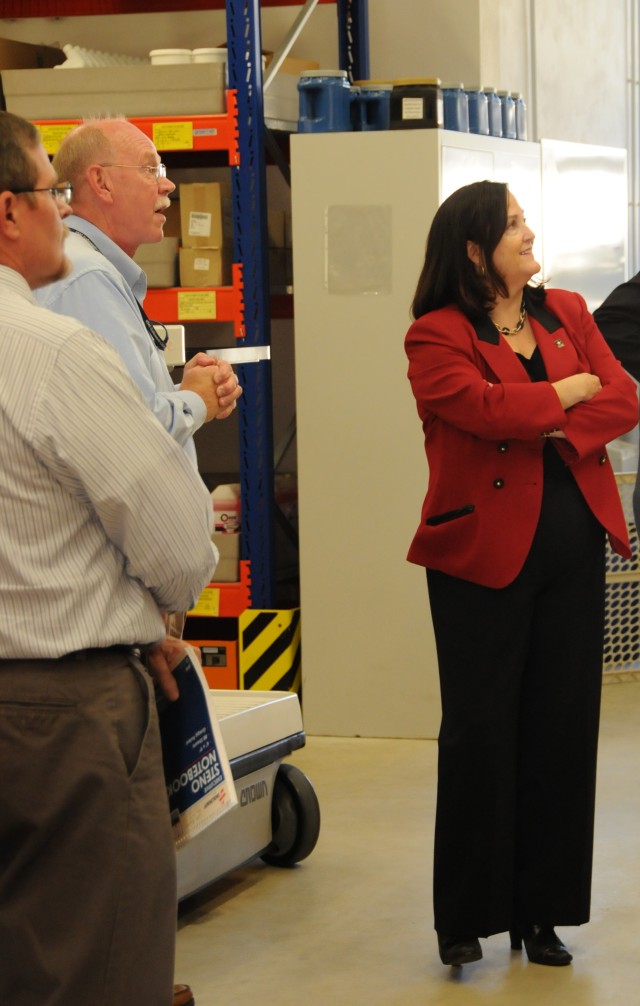 Touring the facility