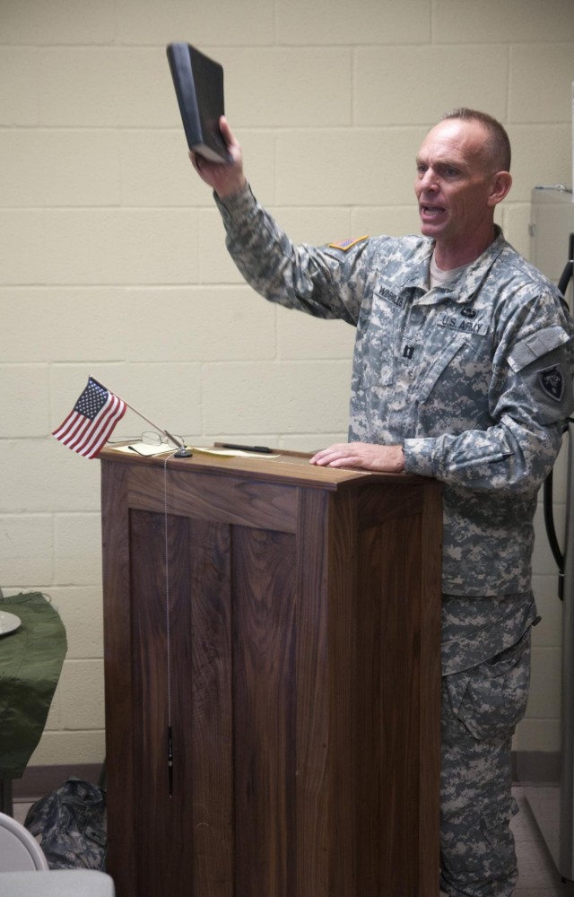 Bringing God into the chaos: Chaplain fulfills life goal in caring for soldiers