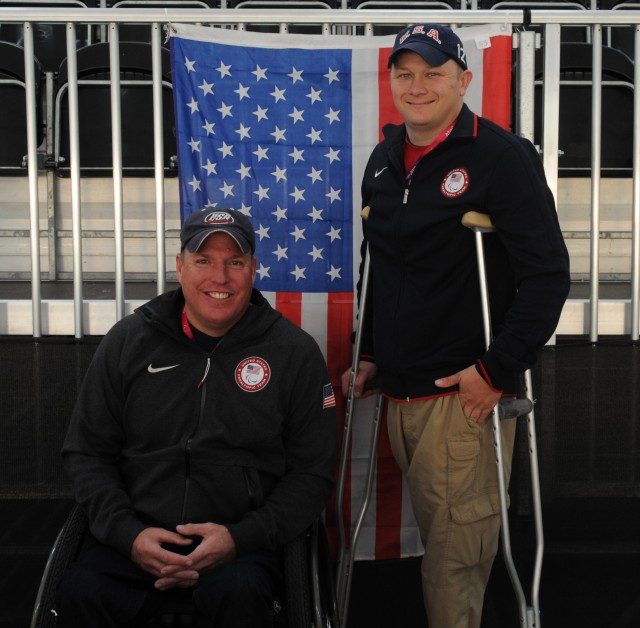 U.S. Army Veteran Eric Hollen and U.S. Army Sgt. 1st Class Joshua Olson