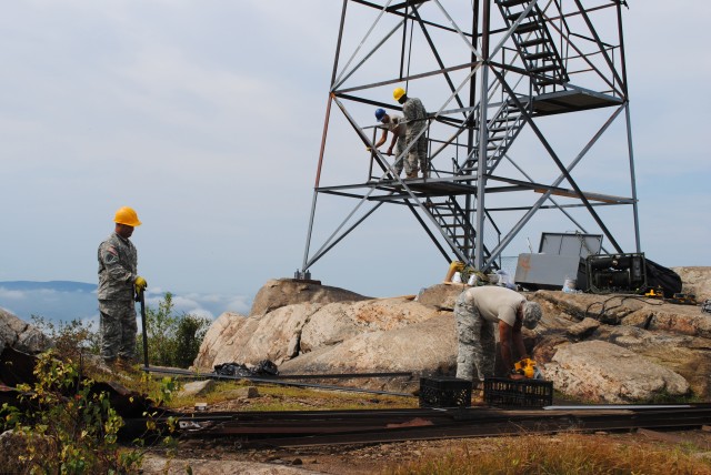 New York Army National Guard Engineers Rebuild Historic Fire Tower 