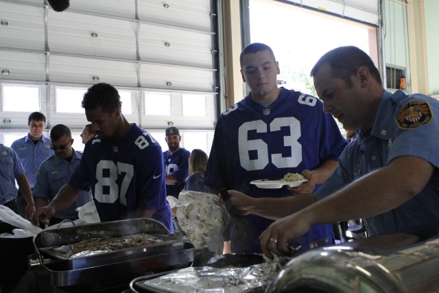 West Point firefighters honored by Giants visit
