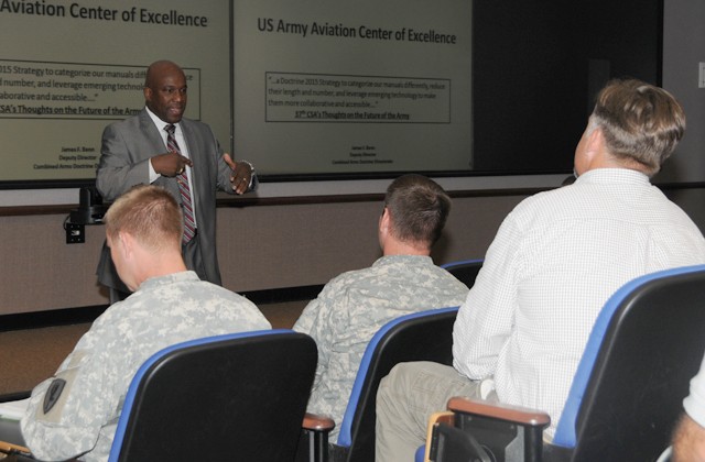 CAC briefs USAACE staff, faculty on Doctrine 2015