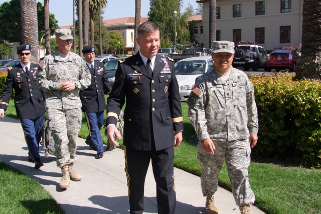 Lt. Gen. Perkins tours Santa Clara University