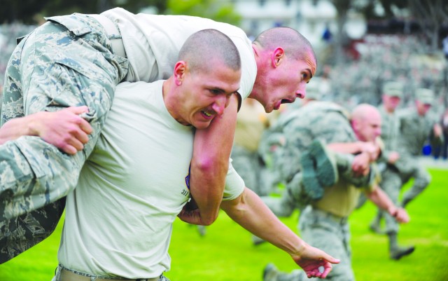 Physical competition brings airmen together