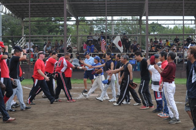 Camp Zama bilateral softball event builds friendship between local communities