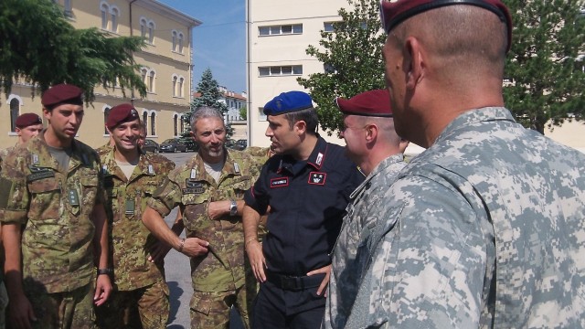 173rd Airborne Brigade, Italian carabinieri share training, experiences