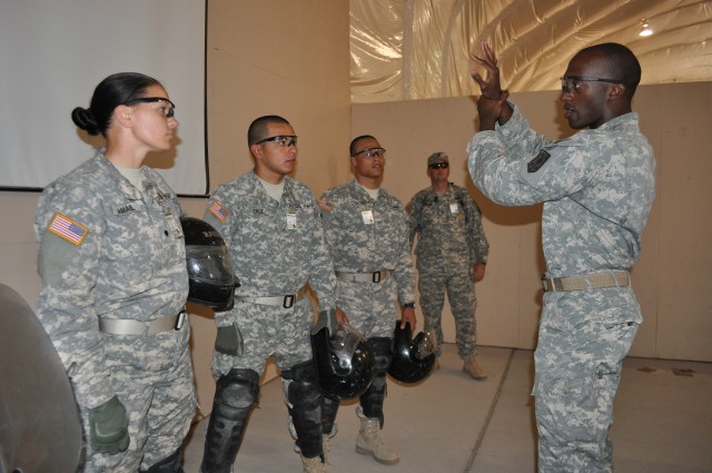 MP conducts pre-force cell move training guardmount