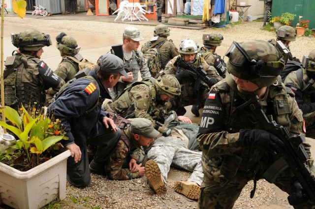 Forces from nine nations take part in advisor team training at Hohenfels