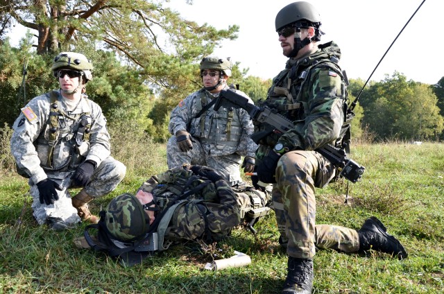 Forces from nine nations take part in advisor team training at Hohenfels