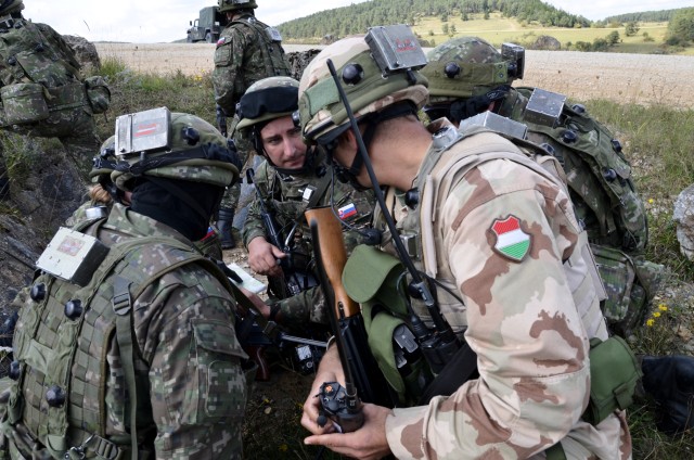Forces from nine nations take part in advisor team training at Hohenfels