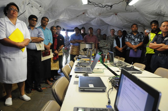 USARPAC CCP brief Tonga National Emergency Management Officials