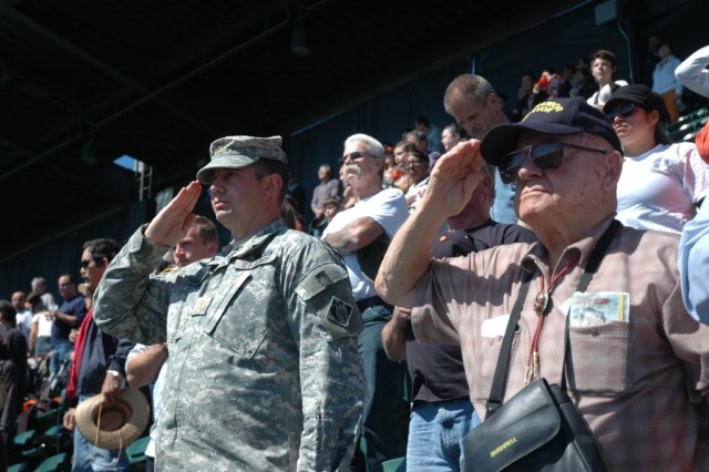 Saluting the Flag