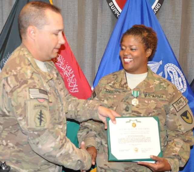 Mason awarded Army Commendation Medal