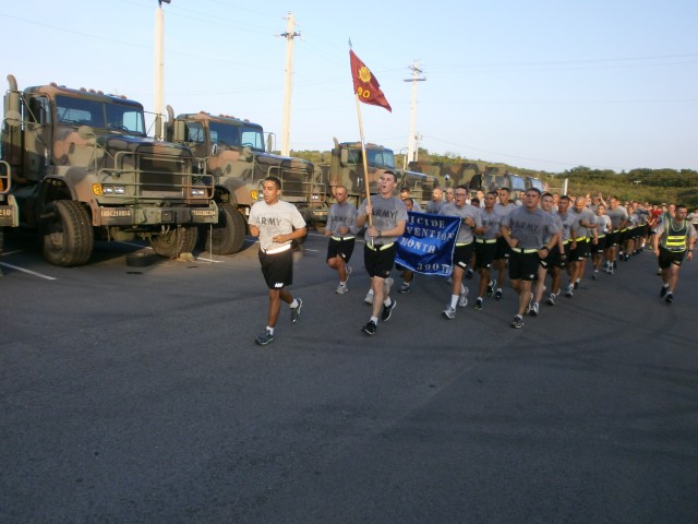 Troops run to increase suicide prevention awareness
