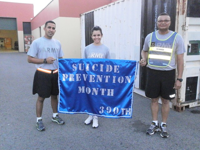 Troops run to increase suicide prevention awareness