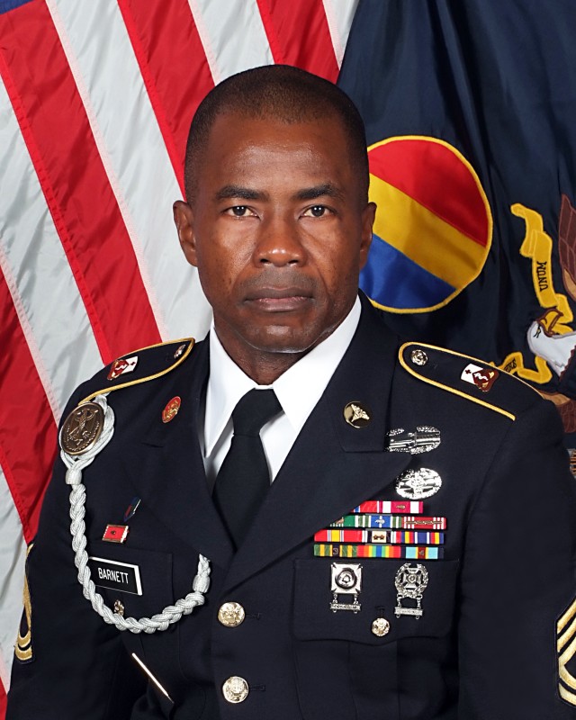 Sgt. 1st Class Delroy Barnett, 2012 AIT Platoon Sergeant of the Year
