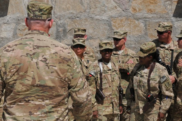 CENTCOM senior enlisted leader visits Afghanistan, talks insider threat