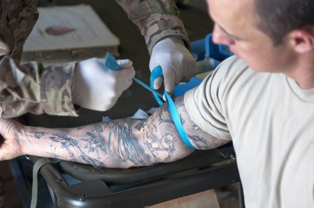 From one soldier to another; blood donors are always in need