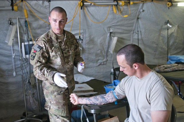 From one soldier to another; blood donors are always in need