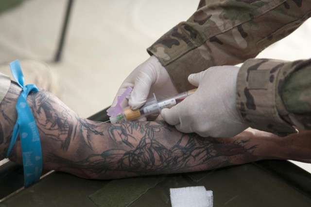 From one soldier to another; blood donors are always in need