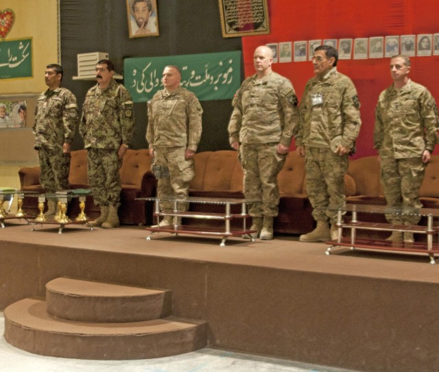 Afghan Army Academy at FOB Eagle graduates 13th class of recruits