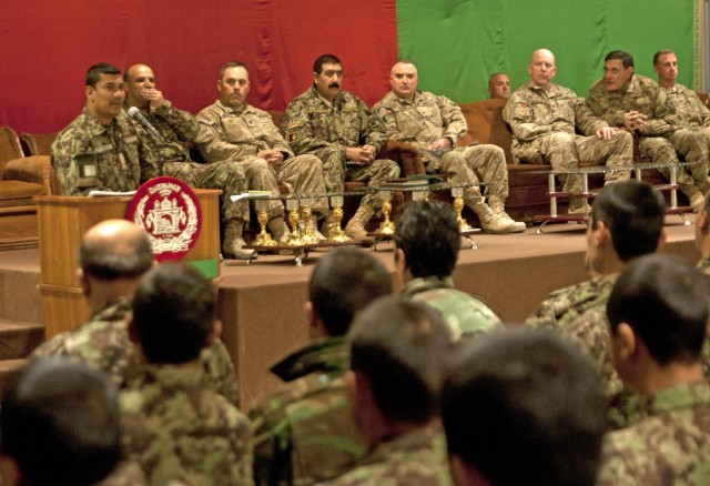 Afghan Army Academy at FOB Eagle graduates 13th class of recruits ...