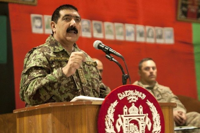 Afghan Army Academy at FOB Eagle graduates 13th class of recruits