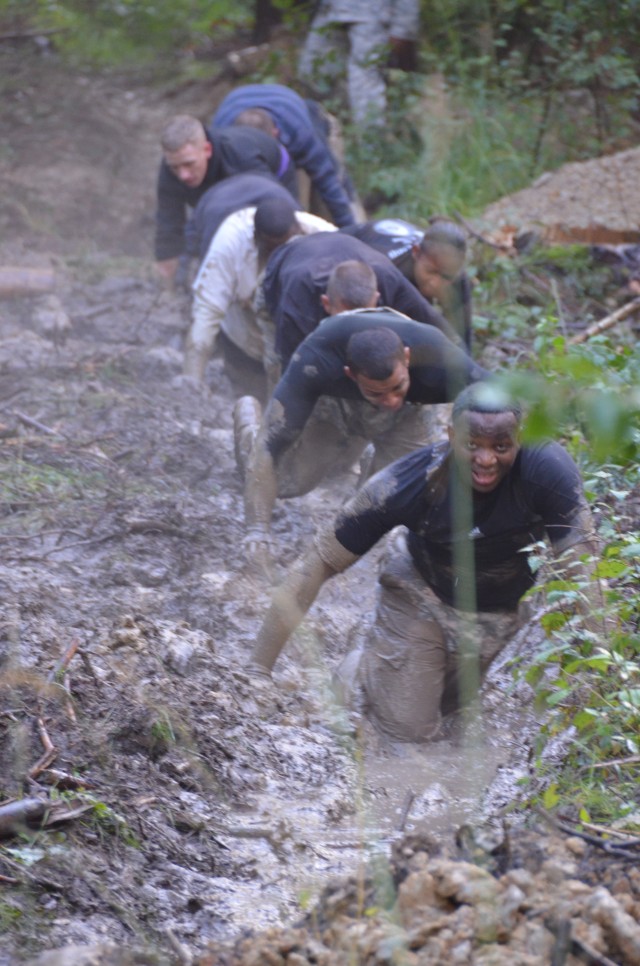 Racers covered in mud faced grueling obstacles to claim victory